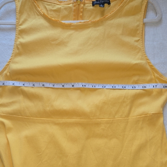 Smak Parlour UNIQUE VINTAGE KAWAII Yellow DRESS CUTE BOLD ARTSY BOLD RETRO LARGE - Picture 12 of 13